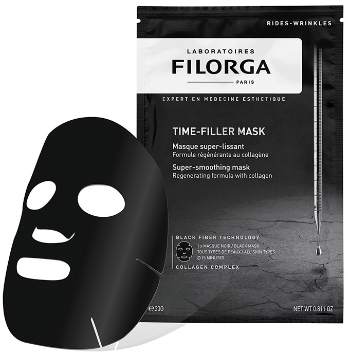 Image of Filorga Time-Filler Mask Maschera Super Levigante Nera - Effetto Lifting Immediato 1 Pezzo