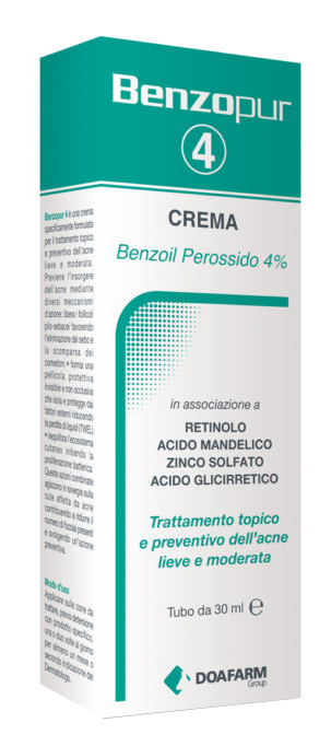 Image of Benzopur 4 Crema Trattamento Acne 30 ml