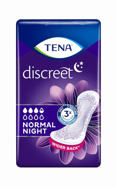 Image of Tena Discreet Normal Night Assorbenti 10 Pezzi