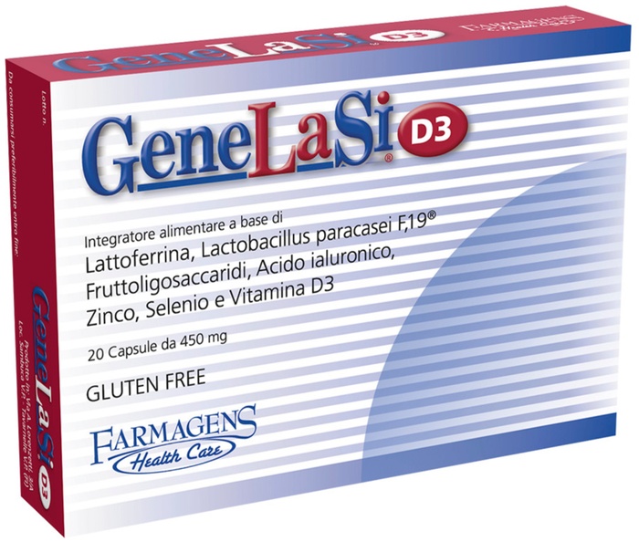 Image of Genelasi D3 Integratore Fermenti Lattici 20 Capsule