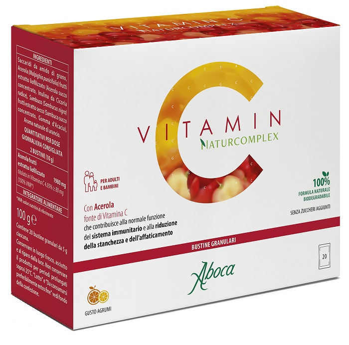 Image of Aboca Vitamin C NaturComplex Integratore con Vitamina C 20 Bustine Orosolubili