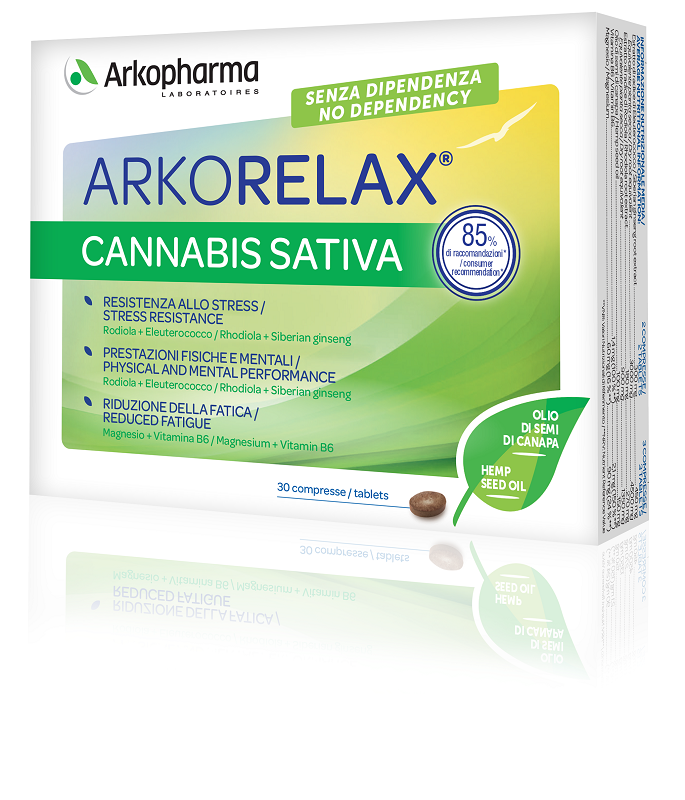 Image of Arkorelax Cannabis Sativa Integratore 30 Compresse