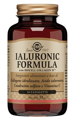 Image of Solgar Ialuronic Formula Integratore di Acido Ialuronico e Collagene 30 Tavolette