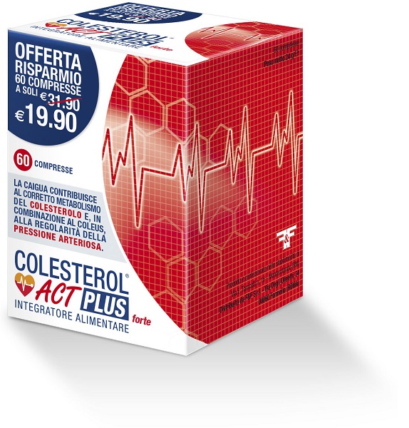 Image of Colesterol Act Plus Forte Integratore Controllo Colesterolo 60 Compresse