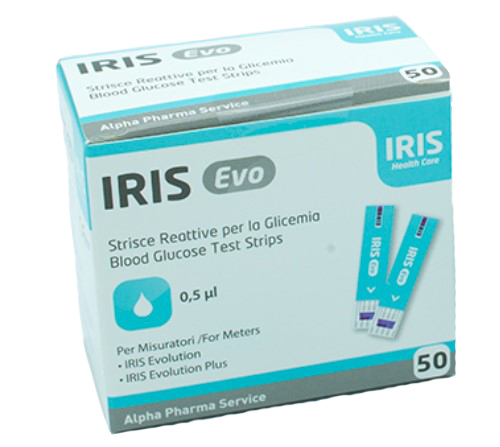 Image of Iris Evo Strisce Per Misurazione Glicemia 50 Pezzi