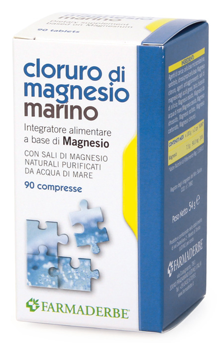 Image of Farmaderbe Cloruro Di Magnesio Integratore Alimentare 90 Compresse