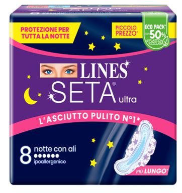 Image of Lines Seta Ultra Notte 8pz
