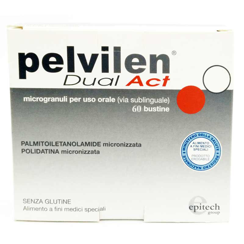 Image of Pelvilen Dual Act Integratore Antinfiammatorio Area Pelvica 60 Bustine