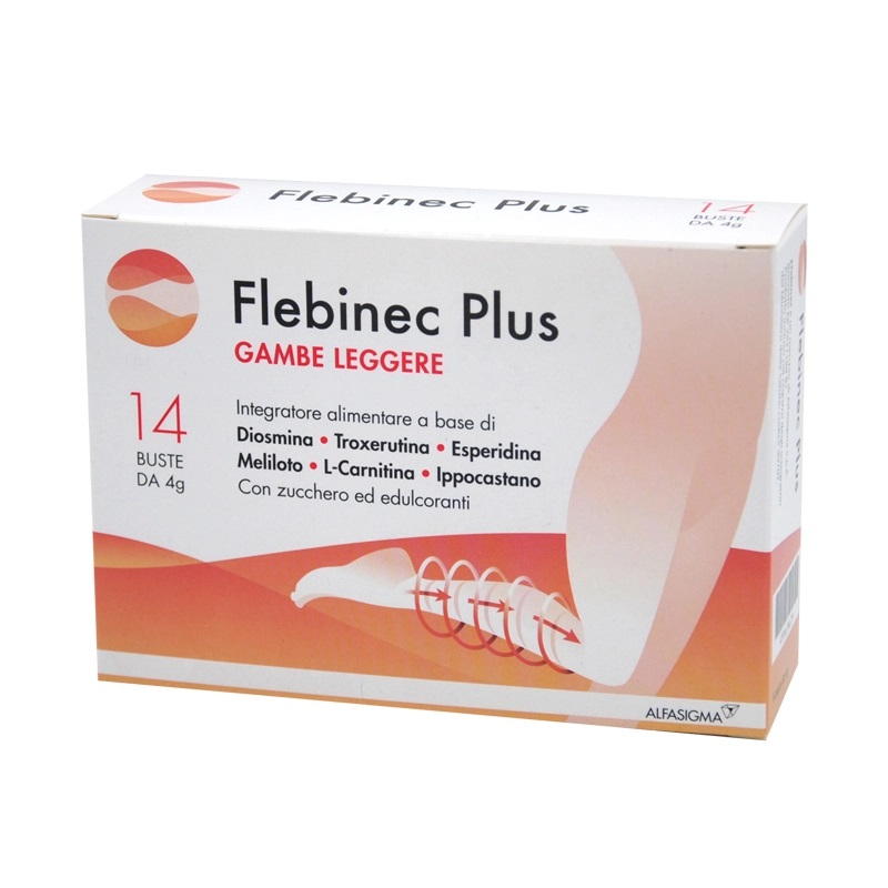 Image of Flebinec Plus Integratore Microcircolo 14 bustine