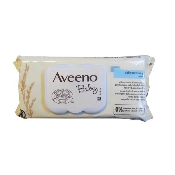 Image of Aveeno Baby Daily Care Salviettine Detergenti per Neonati 72 Pezzi