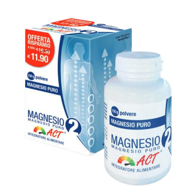 Image of Magnesio 2 Act Magensio Puro 150g