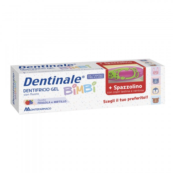 Image of Dentinale Bimbi Dentifricio Gel con Fluoro 50ml + Spazzolino in Omaggio