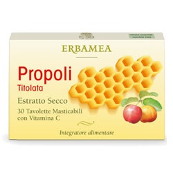 Image of Erbamea Propoli Titolata 30 Tavolette Masticabili