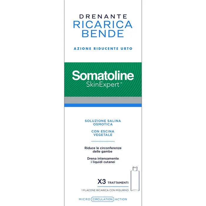 Image of Somatoline Skin Expert Bende Snellenti Drenanti Kit Ricarica 400 Ml