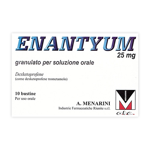 Image of Enantyum 25 mg Granulato Per Soluzione Orale 10 Bustine