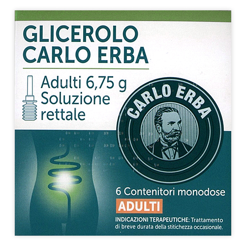 Image of Glicerolo Carlo Erba Adulti 6,75g Soluzione Rettale 6 Clismi
