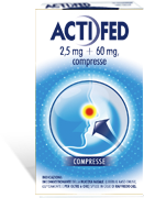 Image of Actifed 2,5 mg + 60 mg Pseudoefedrina Cloridrato Decongestionante 12 Compresse