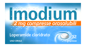 Image of Imodium 2 mg Loperamide cloridrato Diarrea 12 Compresse Orosolubili