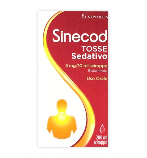 Image of Sinecod Tosse Sedativo Sciroppo 3mg/10g Butamirato Citrato 200 ml