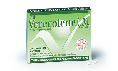 Image of Verecolene C.M. 5mg Bisacodile Stitichezza Occasionale 20 Compresse Rivestite