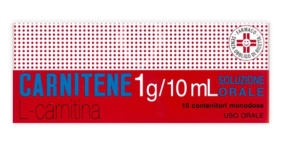 Image of Carnitene 1g/10ml L-Carnitina Soluzione Orale 10 Flaconcini Monodose
