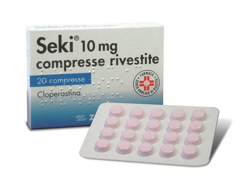 Image of Seki 10 mg Cloperastina cloridrato Sedativo Tosse 20 Compresse Rivestite