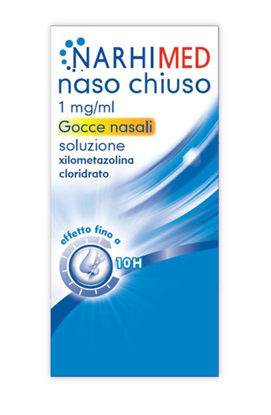 Image of Narhimed Naso Chiuso 1 mg/ml Gocce Nasali Decongetionanti 10 ml