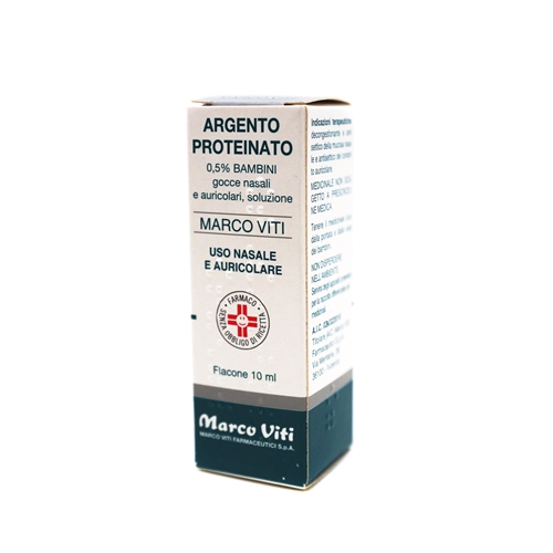 Image of Argento Proteinato Marco Viti 0,5% Bambini Decongestionante Gocce 10 Ml