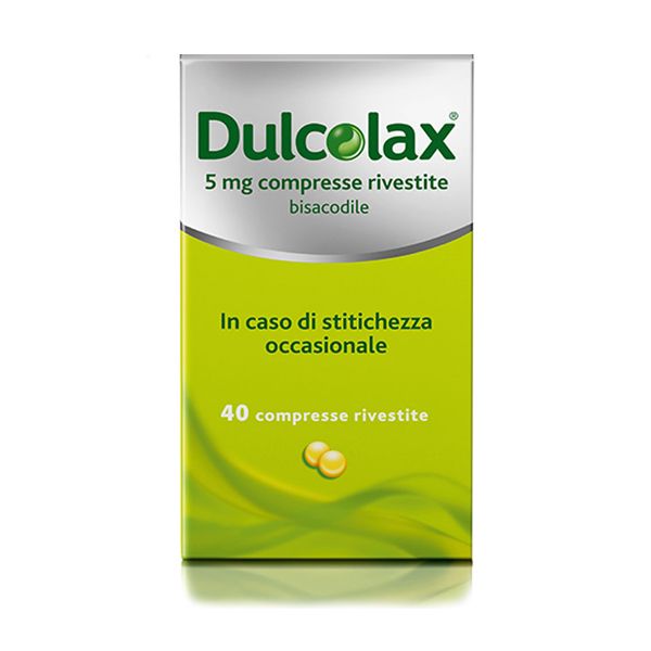 Image of Dulcolax 5 mg Bisacodile Stitichezza 40 Compresse rivestite