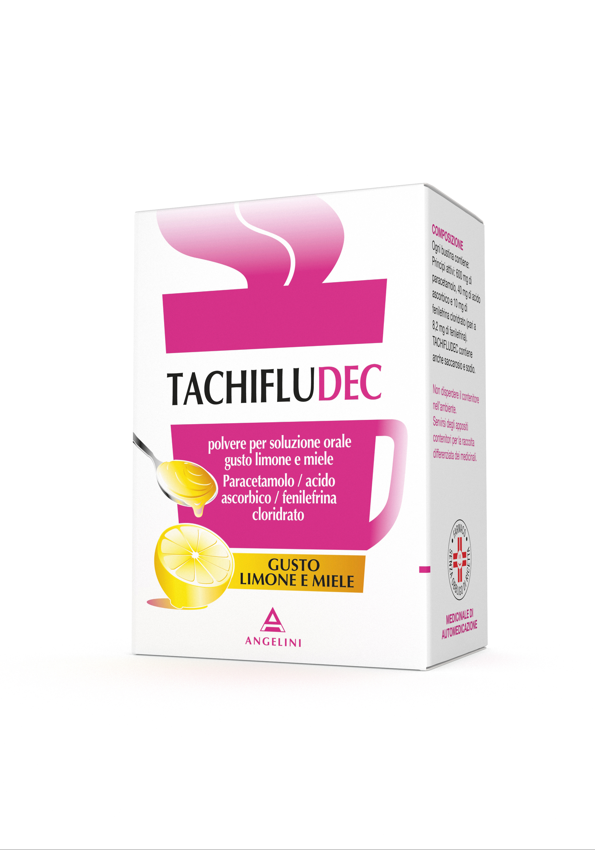 Image of Tachifludec Limone E Miele Polvere Per Soluzione Orale 10 Bustine