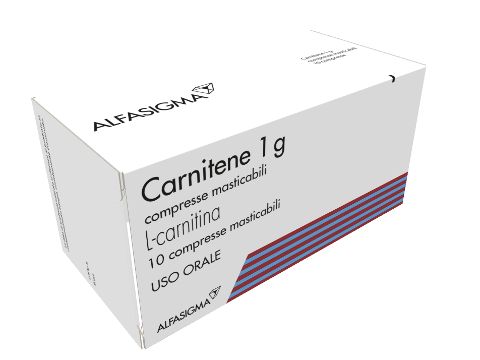 Image of Carnitene 1g L-Carnitina 10 Compresse Masticabili