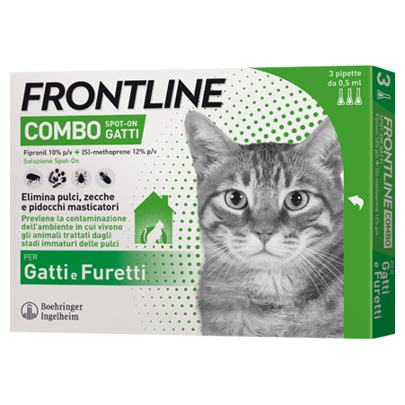 Image of Frontline Combo Soluzione Spot-On Gatti 3 Pipette Monodose