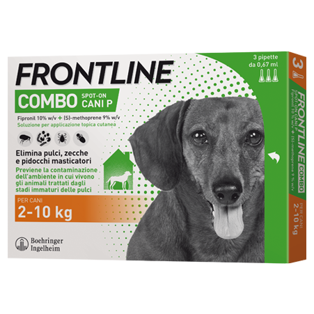 Image of Frontline Combo Soluzione Spot-On Cani Taglia Piccola 2-10 kg 3 Pipette Monodose