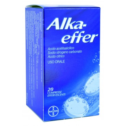 Image of Alkaeffer Compresse Effervescenti Acido Acetilsalicilico 20 Compresse