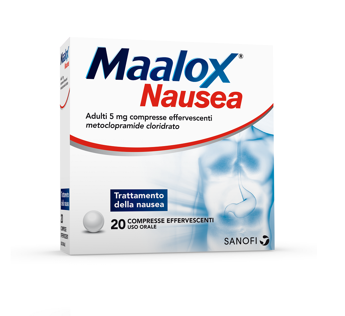 Image of Maalox Nausea Trattamento Della Nausea 20 Compresse Effervescenti