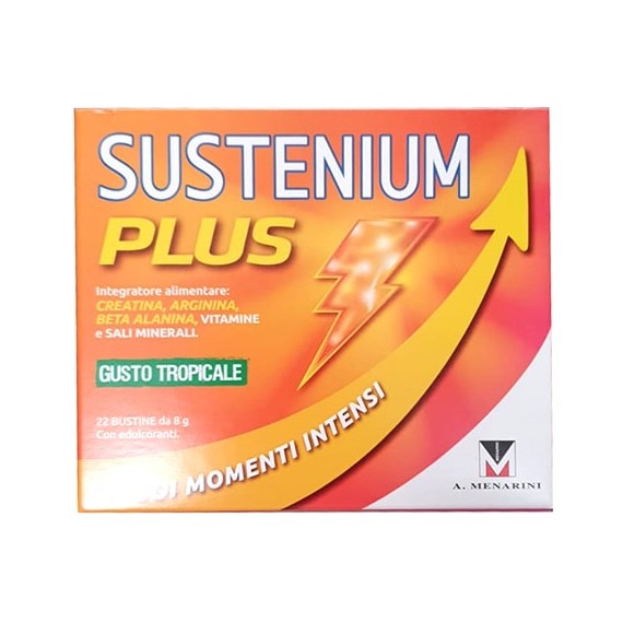 Image of Sustenium Plus Integratore Energetico Gusto Tropicale 22 Bustine