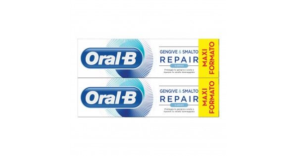 Oral-B Dentifricio Gengive & Smalto Repair 2x75ml