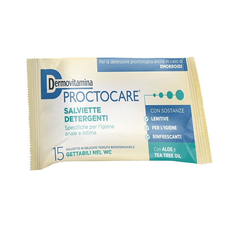 Image of Dermovitamina Protocare Salviettine Igiene Anale e Intima 15 Pezzi