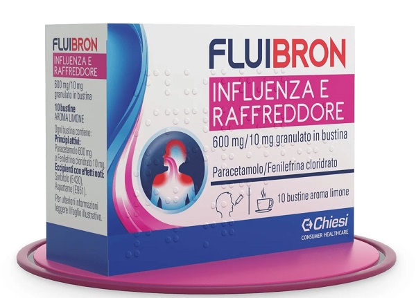 Image of Fluibron Influenza E Raffreddore 600mg/10mg Granulato 10 Bustine