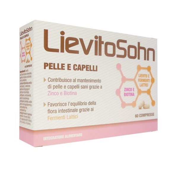 Image of LievitoSohn Pelle e Capelli Integratore Con Fermenti Lattici 60 Compresse