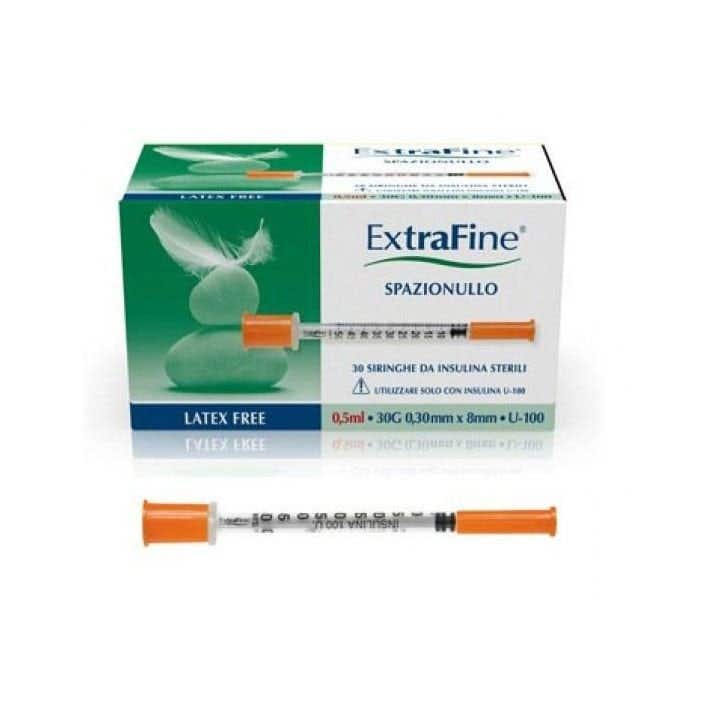 Image of Siringa Insulina Extrafine 0,5ml 100ui G30 30 Siringhe