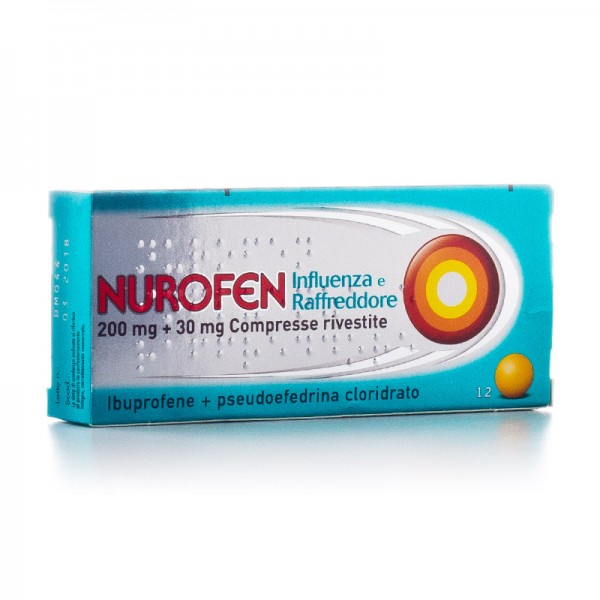 Image of Nurofen Influenza e Raffreddore 200 mg + 30 mg 12 Compresse Rivestite