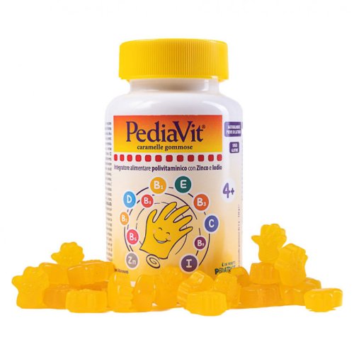 Image of Pediavit Integratore Alimentare Polivitaminico 60 Caramelle Gommose