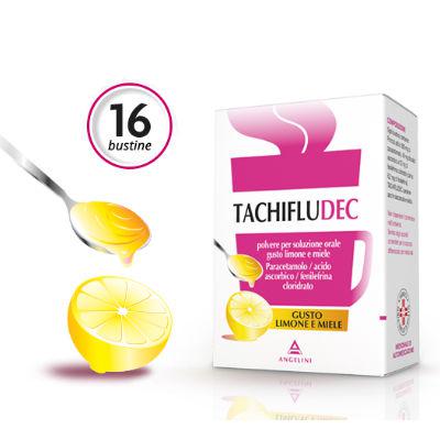 Image of Tachifludec Limone E Miele Polvere Per Soluzione Orale 16 Bustine