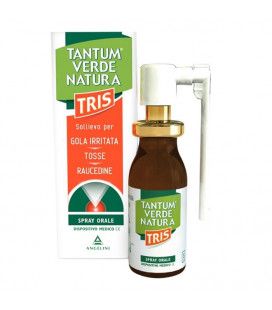 Image of Tantum Verde Natura Tris Spray Orale Tosse e Mal di Gola 15 ml
